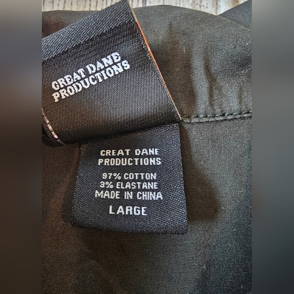 Harley-Davidson Bahamas Patch Women’s Size Large Shirt Black Cotton Button - Picture 6 of 9